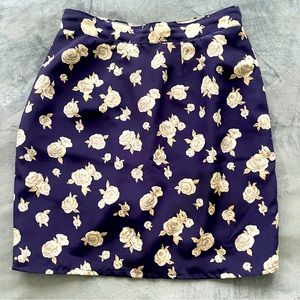 Vintage Floral Mini Skirt